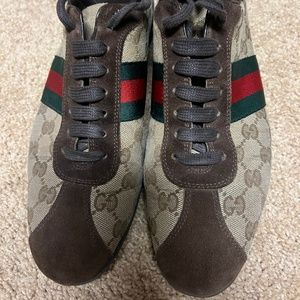 Gucci Monogram Vintage GG Guccissima Sneakers Women Size 39.5 (US 9).